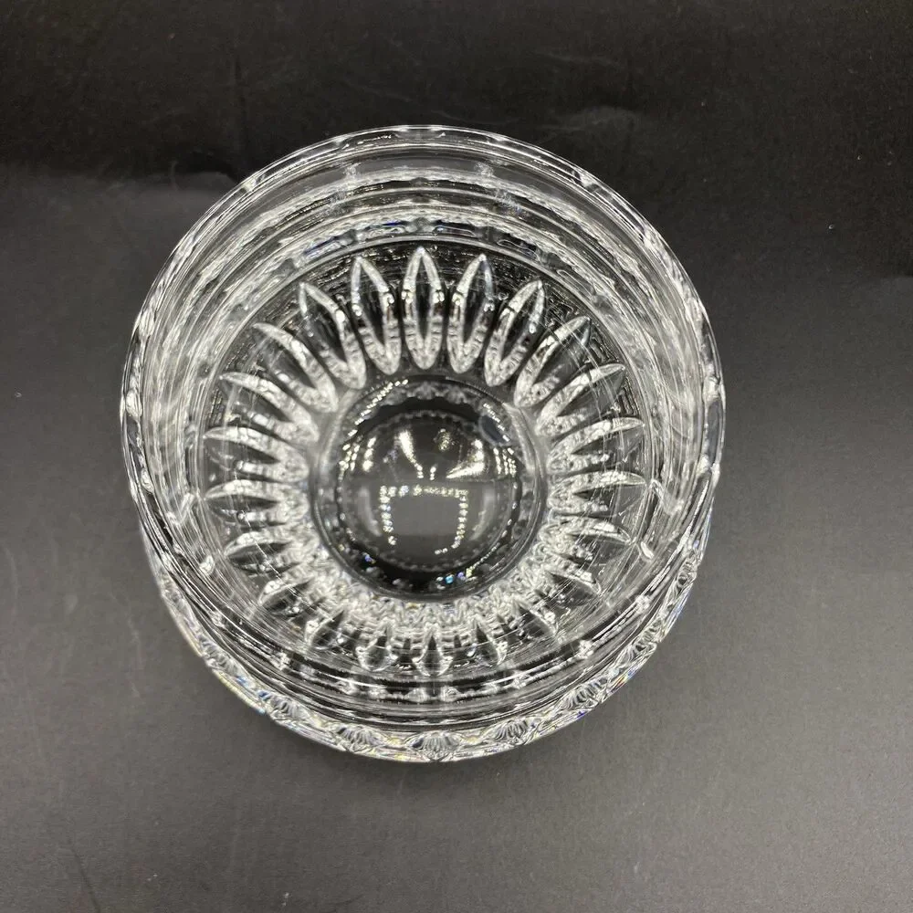 Vintage Gorham Full Lead Crystal Stacking Open Sugar Bowl & Creamer Set